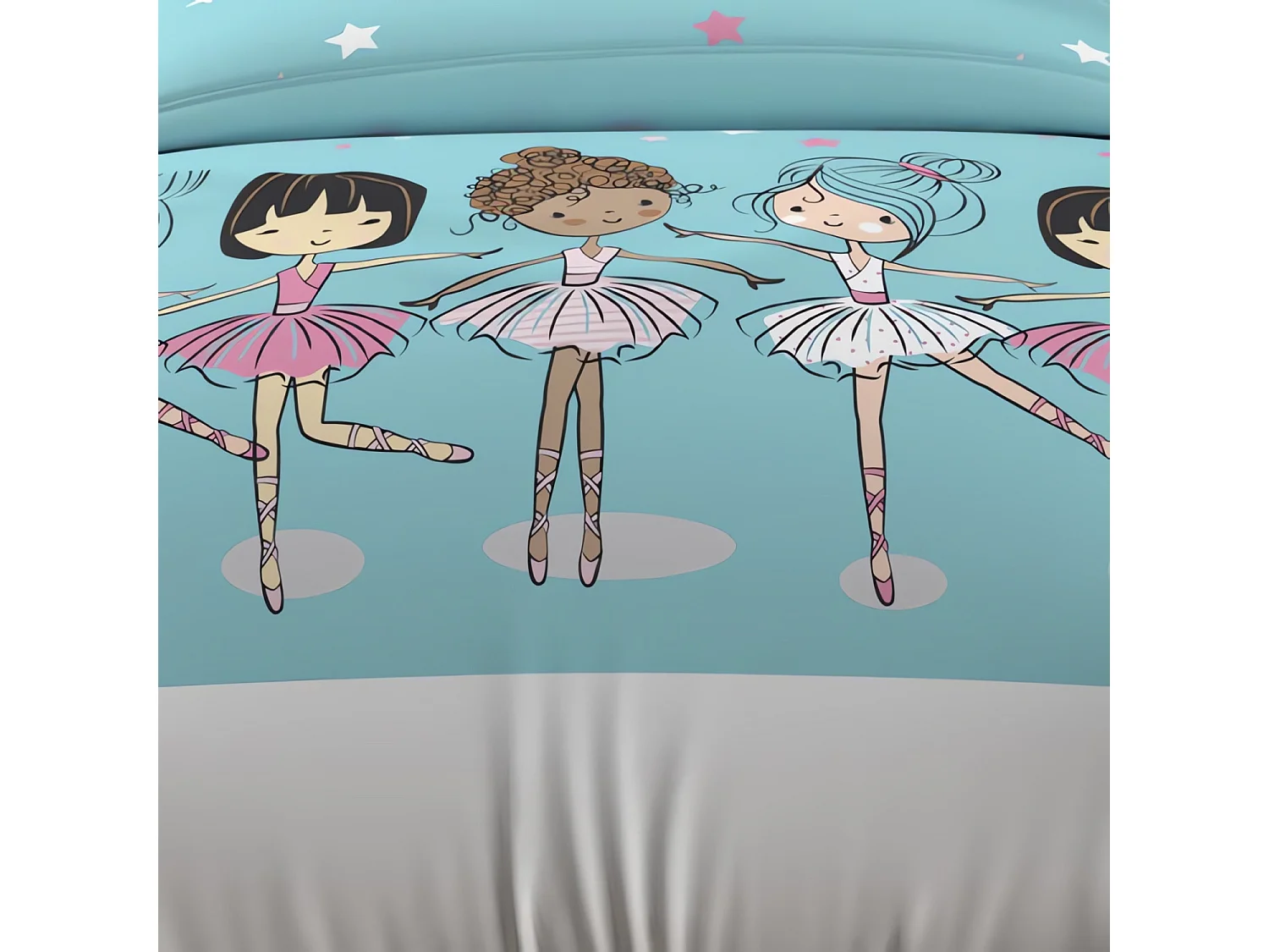 Set nórdico 120X150 cm DANCERS azul, 100% algodón 57 hilos/cm2