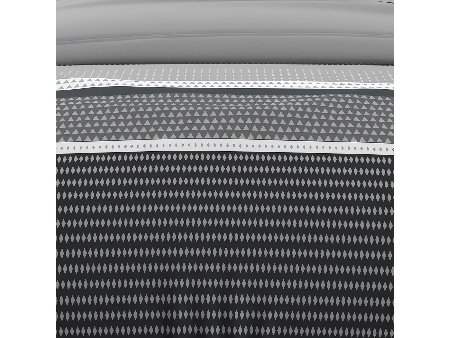 Set funda nórdica de algodón 57 hilos 260x240 cm THALES gris