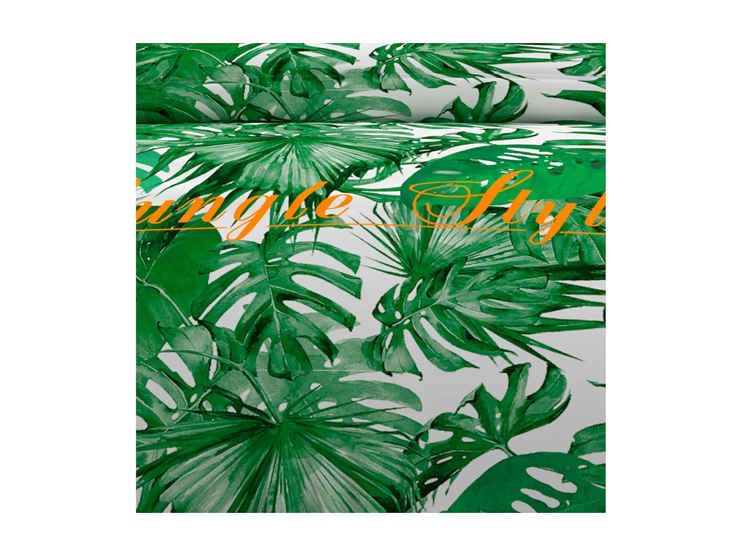 Set funda nórdica de algodón 57 hilos/cm2 260x240 cm NOUMEA Verde y Blanco