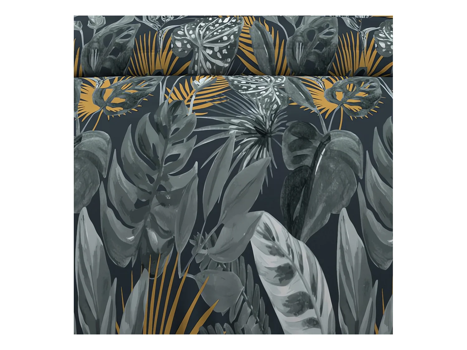 Set funda nórdica de algodón 57 hilos 260x240 cm TROPIC blue