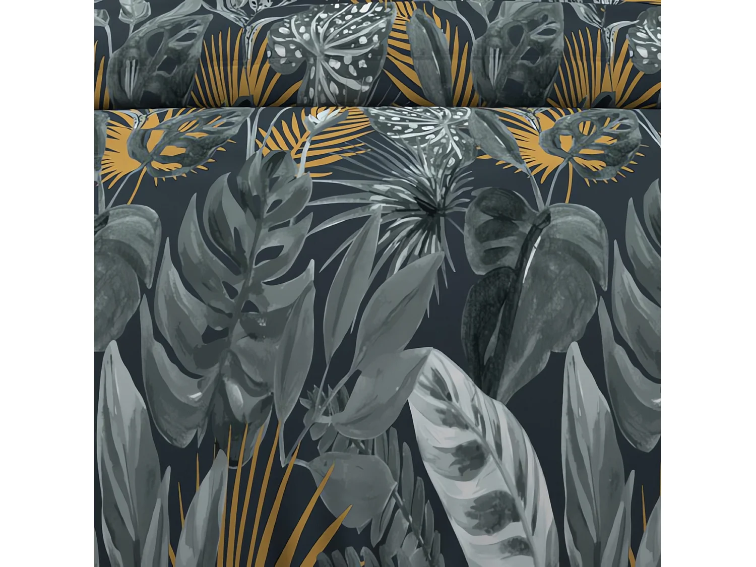 Set funda nórdica de algodón 57 hilos 260x240 cm TROPIC blue