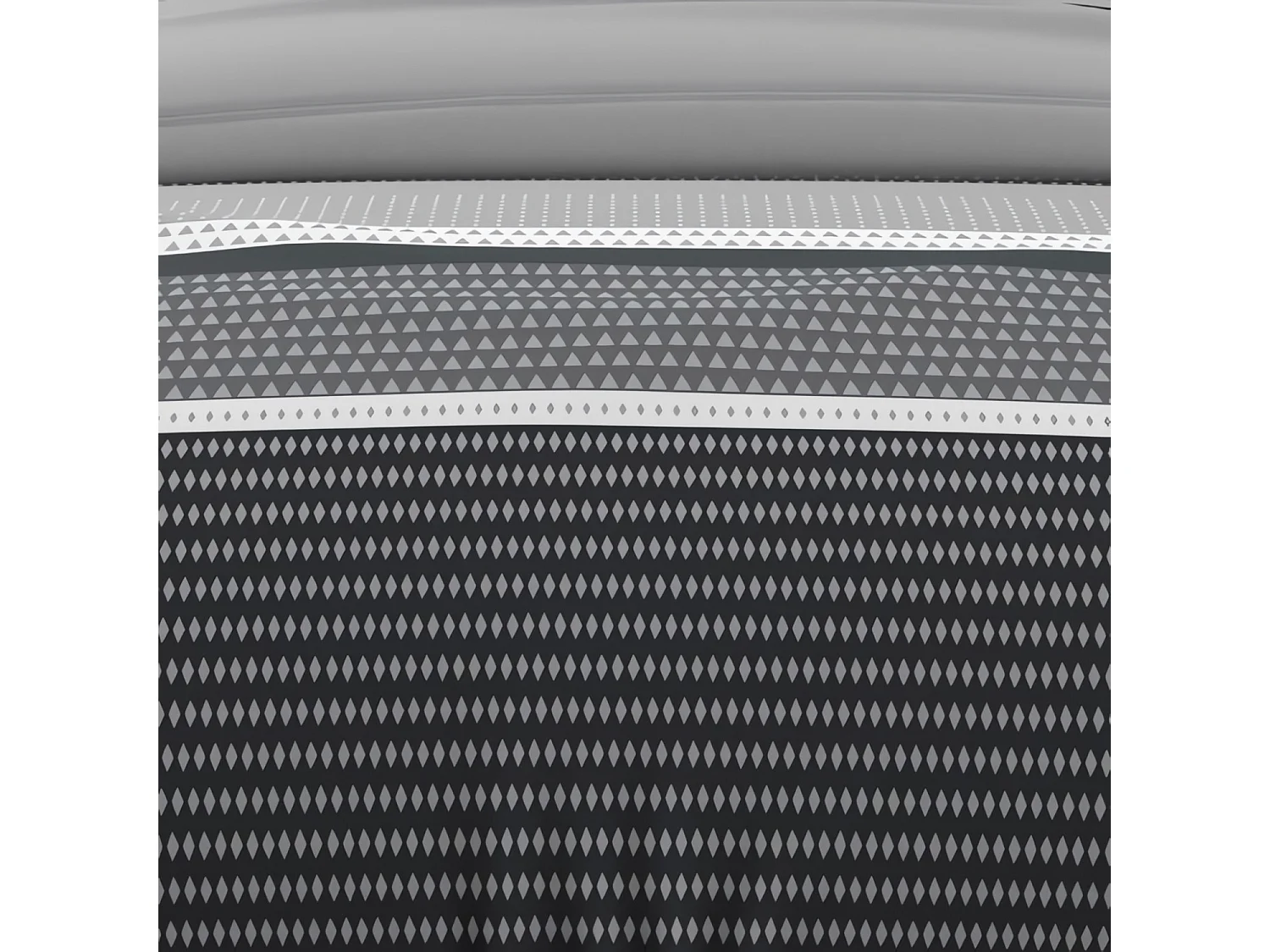 Set funda nórdica de algodón 57 hilos 240x220 cm THALES gris