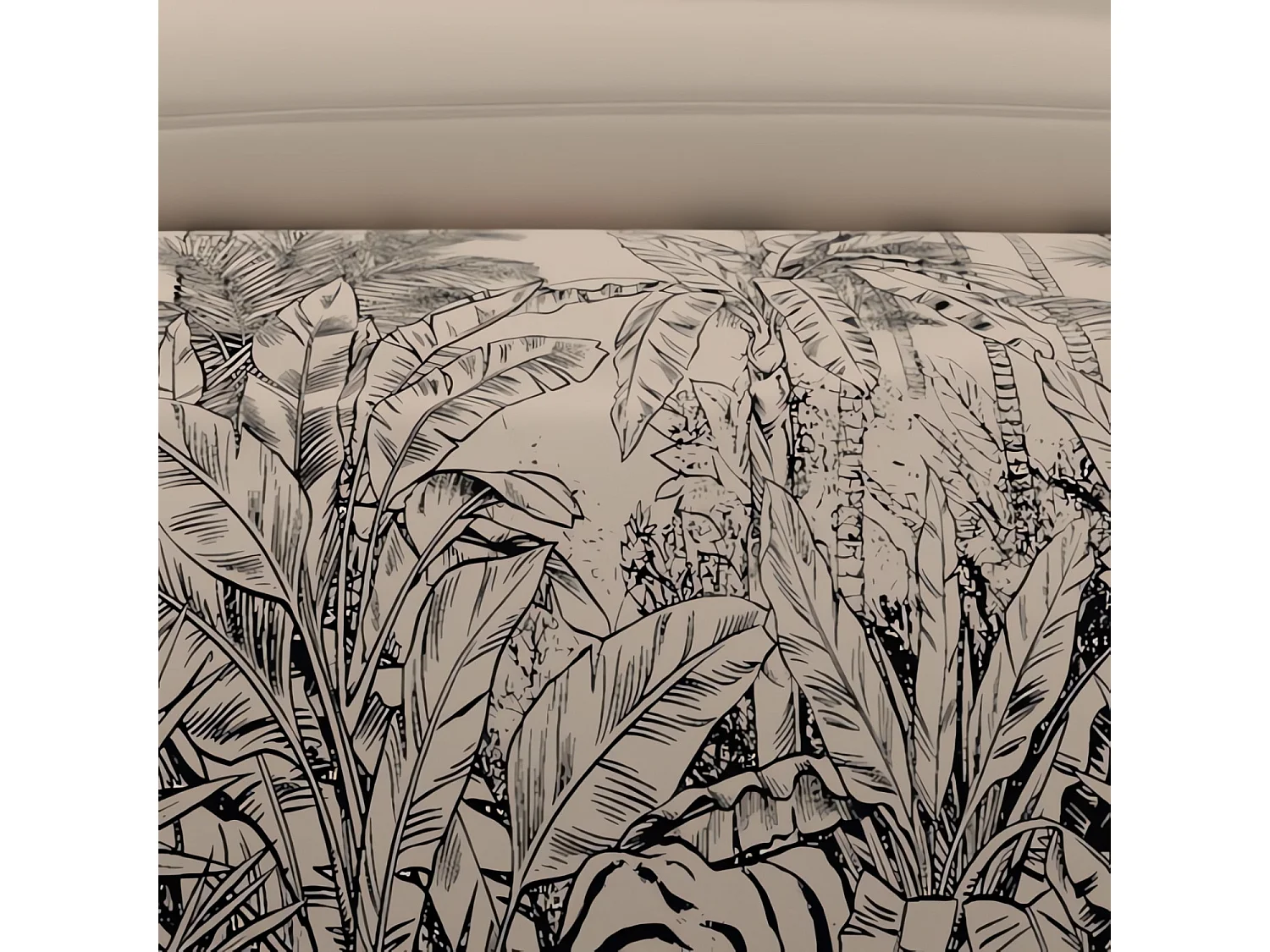 Set funda nórdica de algodón 57 hilos 240x220 cm TIGER sand