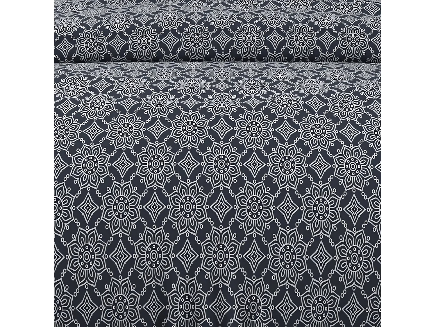 Set funda nórdica de algodón 57 hilos 240x220 cm ESMERALDA marine