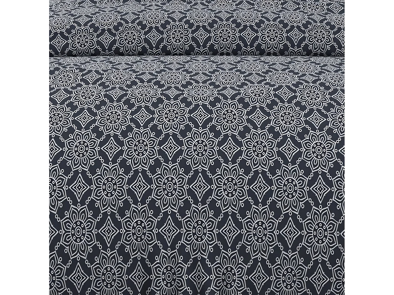 Set funda nórdica de algodón 57 hilos 240x220 cm ESMERALDA marine