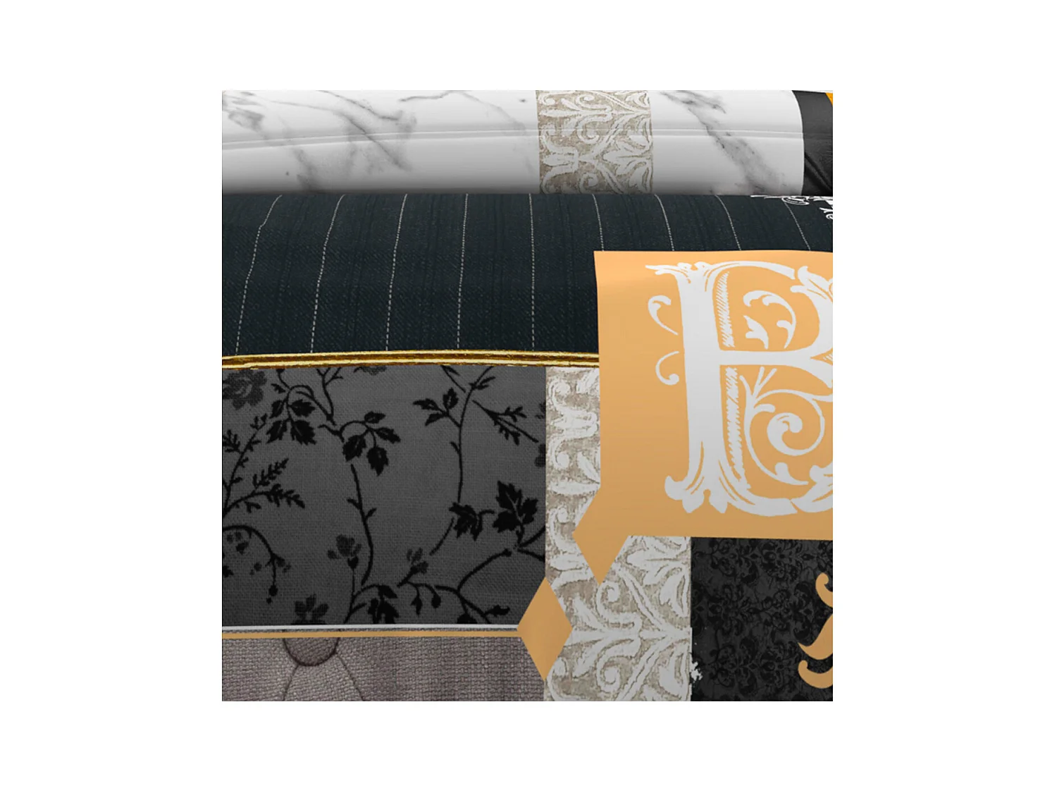 Set funda nórdica dibujo colocado 240X220 cm WILLIAM, 100% algodón 57 hilos/cm2