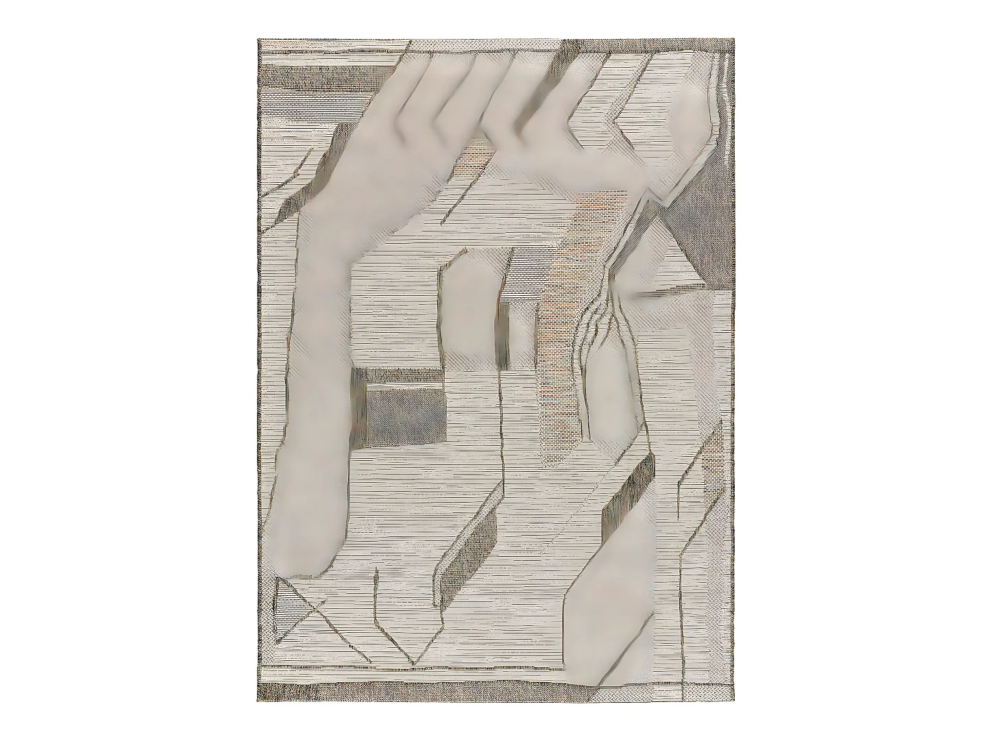 Indoor-Outdoor Teppich - mehrfarbig - 130x190 cm - EMMA