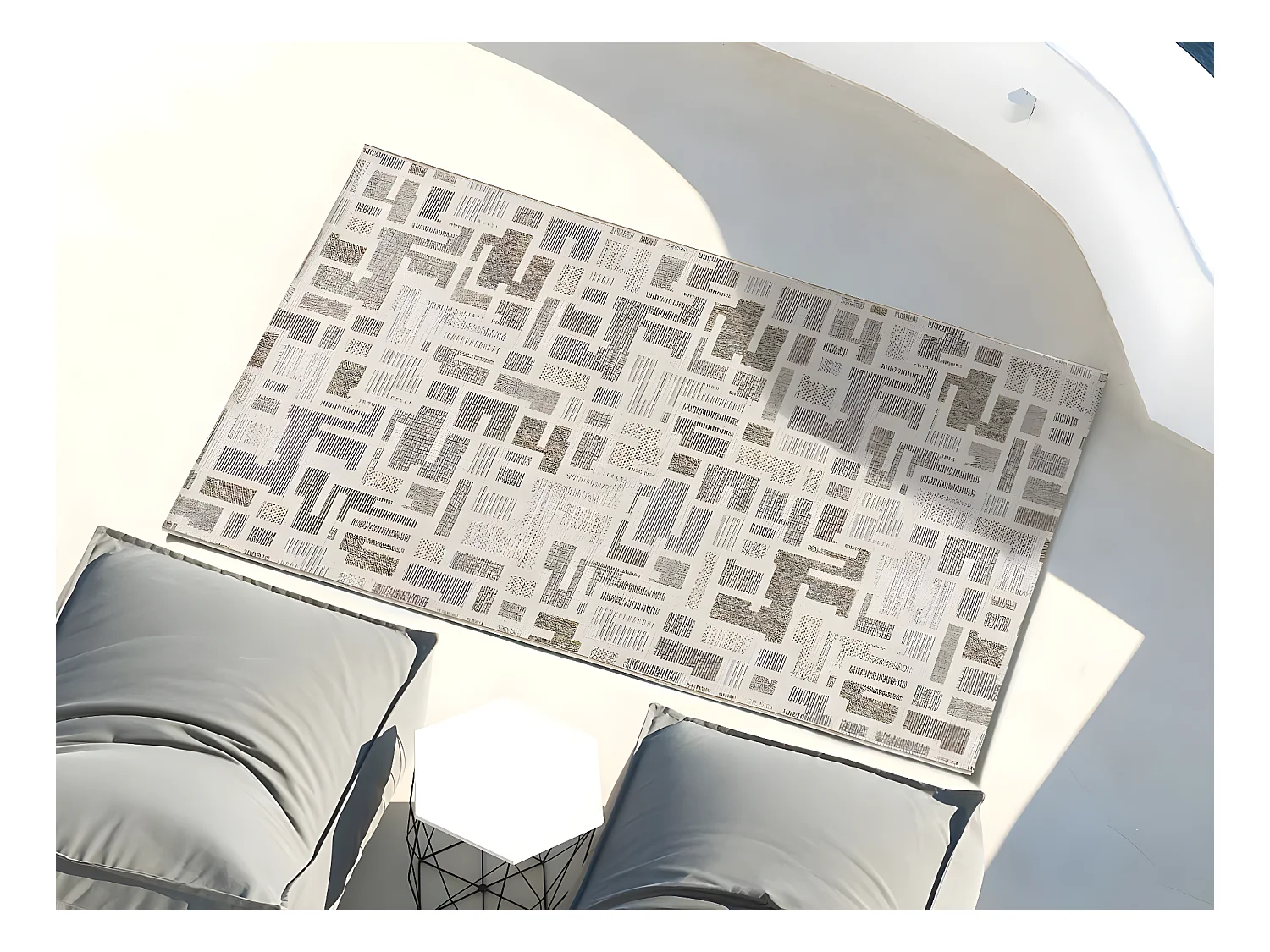 Indoor-Outdoor Teppich - mehrfarbig - 130x190 cm - EMMA