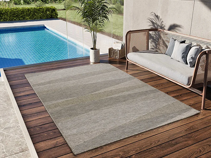 Indoor-Outdoor Teppich - natürlich - 190x290 cm - ORIA