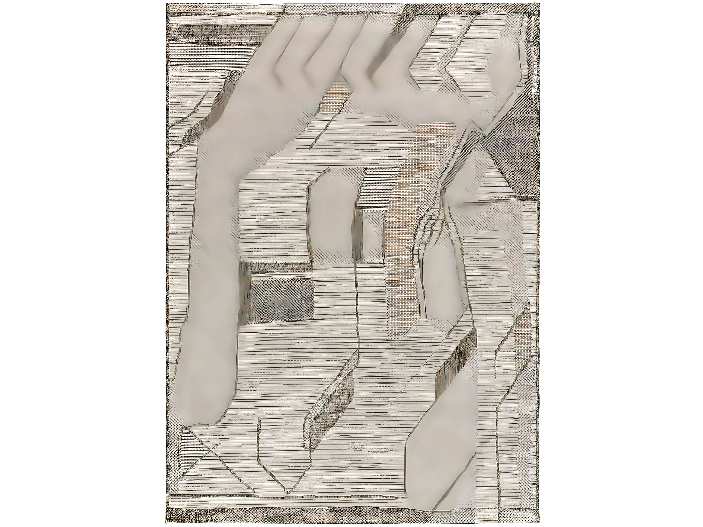 Indoor-Outdoor Teppich - mehrfarbig - 77x150 cm - EMMA