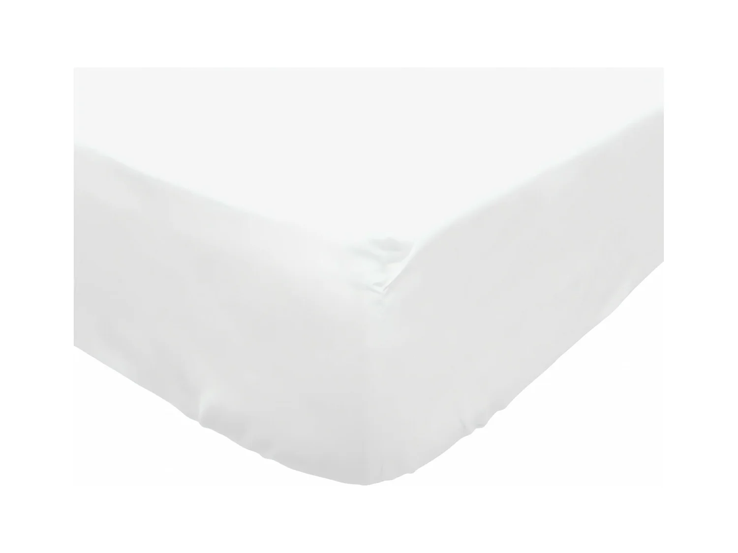 Bajera ajustable de algodón 140x190 cm PERCALE blanco
