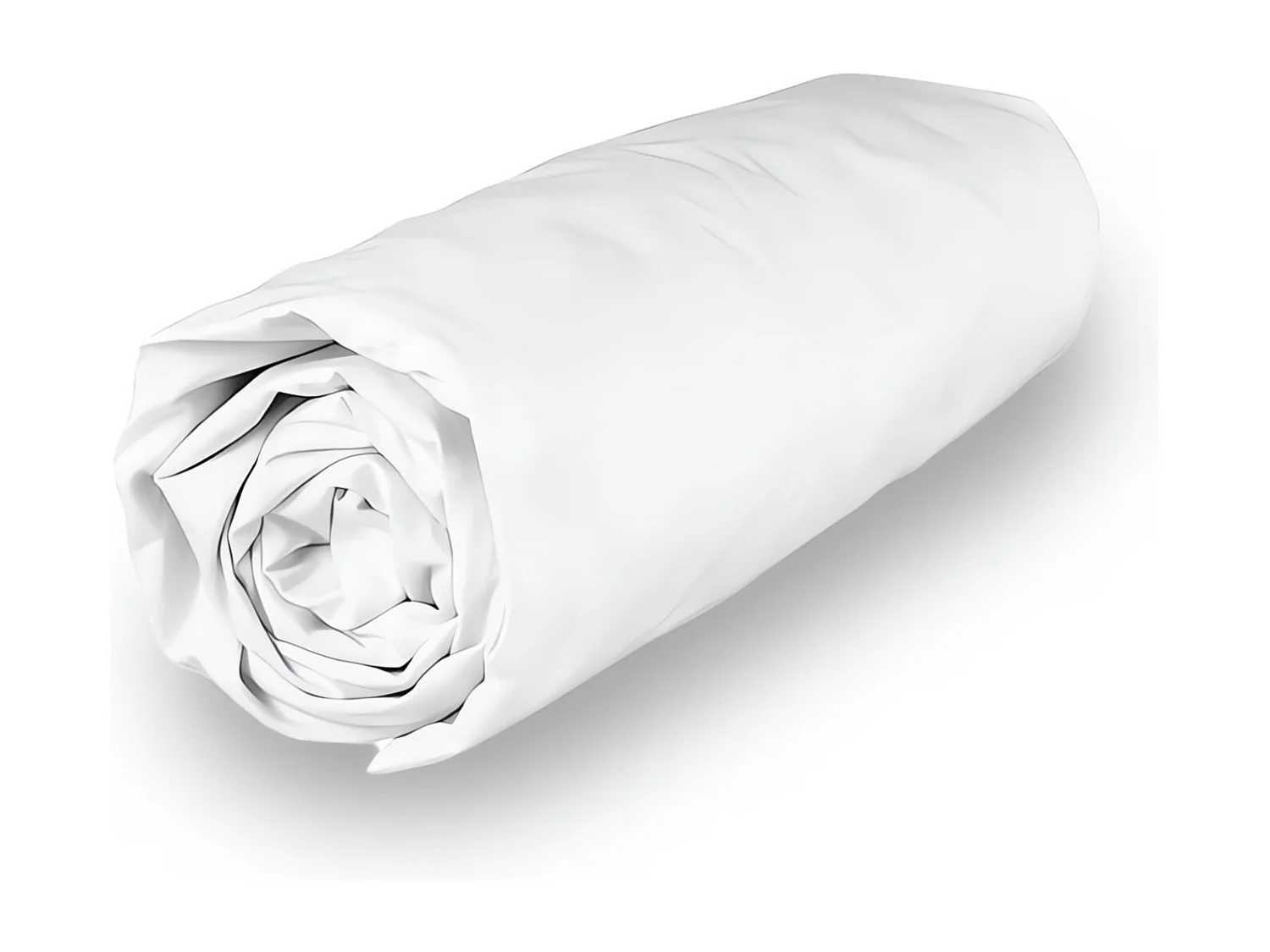 Bajera ajustable de algodón 140x190 cm PERCALE blanco