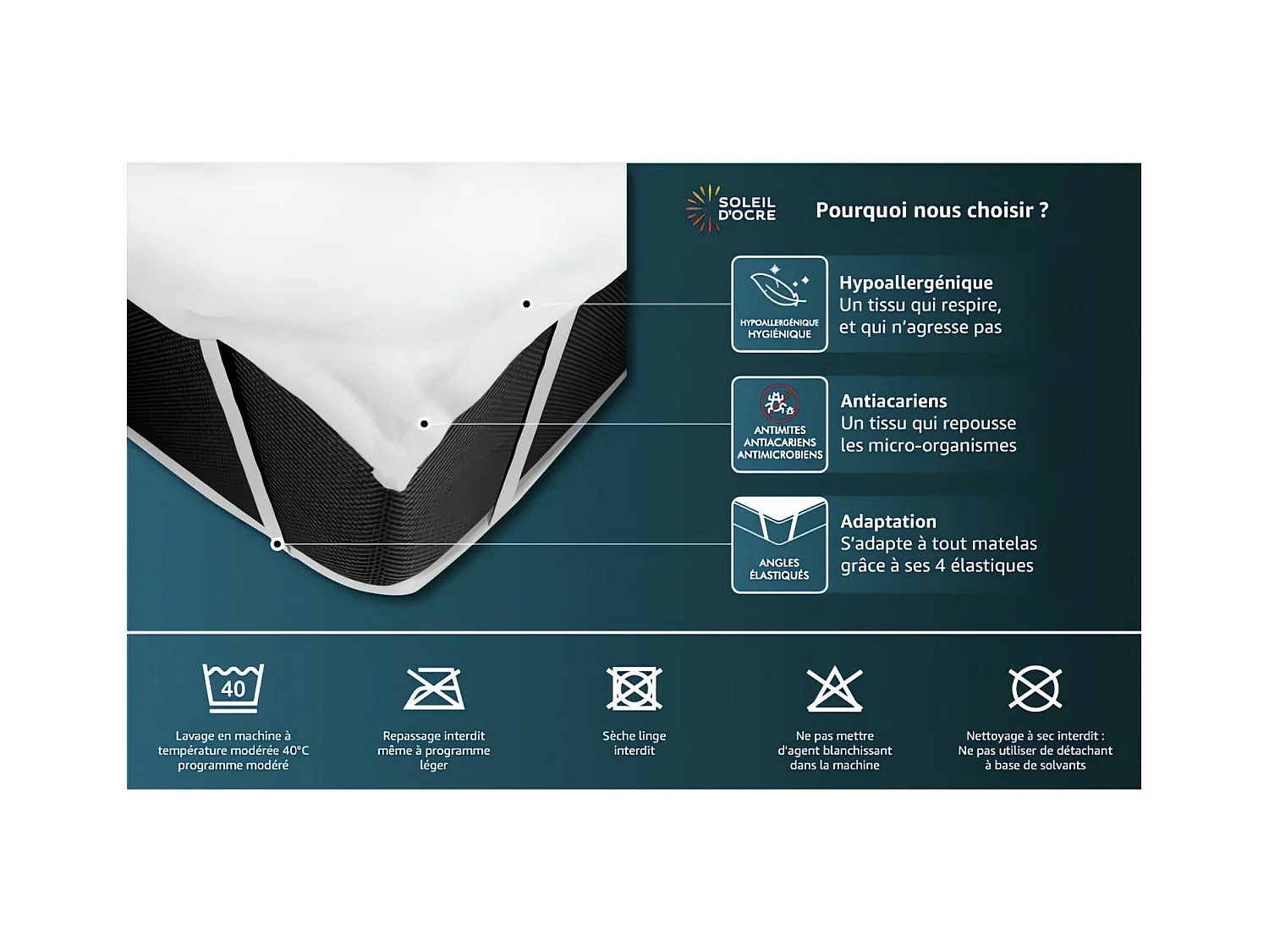 Protector de colchón 140x190 cm MICROFIBRA