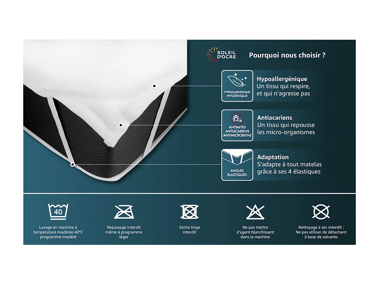 Protector de colchón 140x190 cm MICROFIBRA