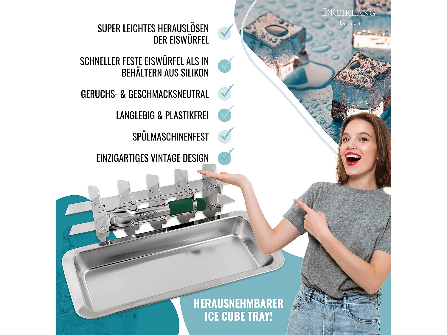 Dreiklang - be smart® Polierte 18/8 Edelstahl