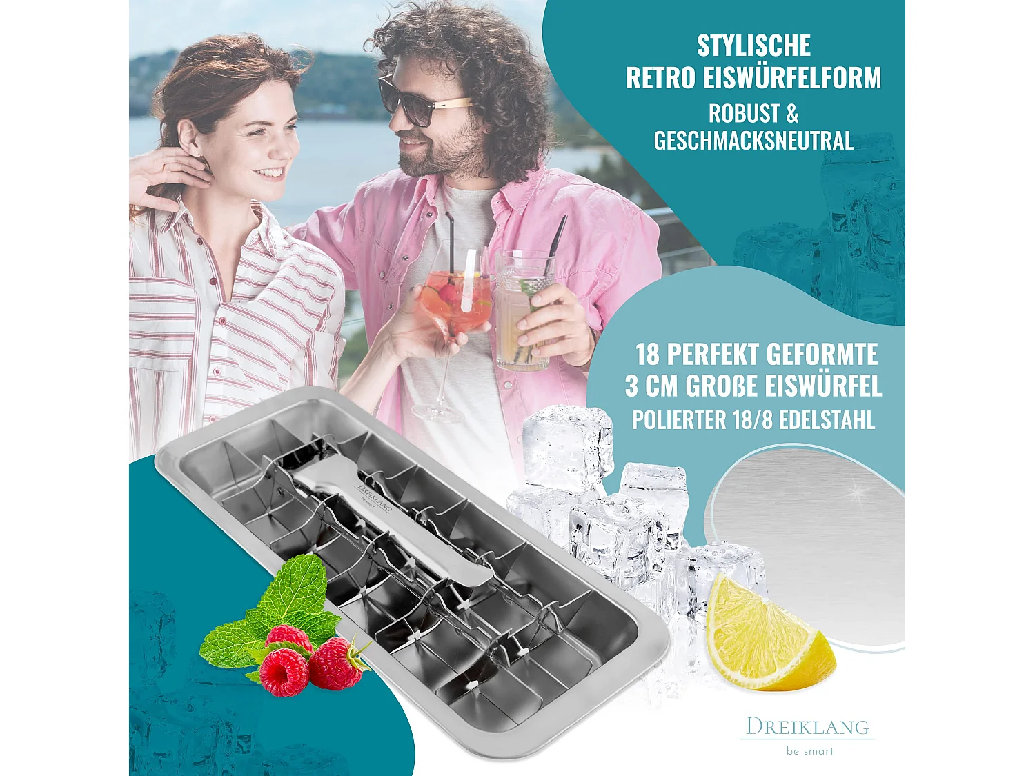 Dreiklang - be smart® Polierte 18/8 Edelstahl