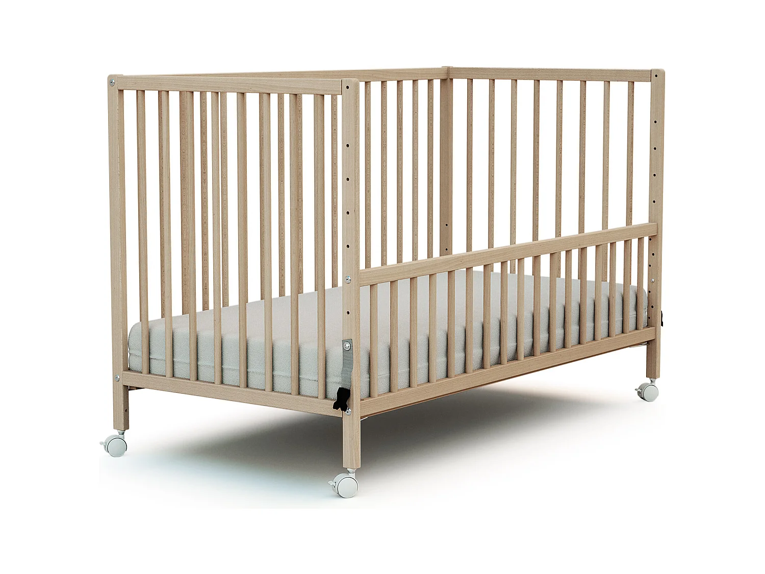 Co-Sleeping-Beistellbett Holz Buche Natur 60 x 120 LIO