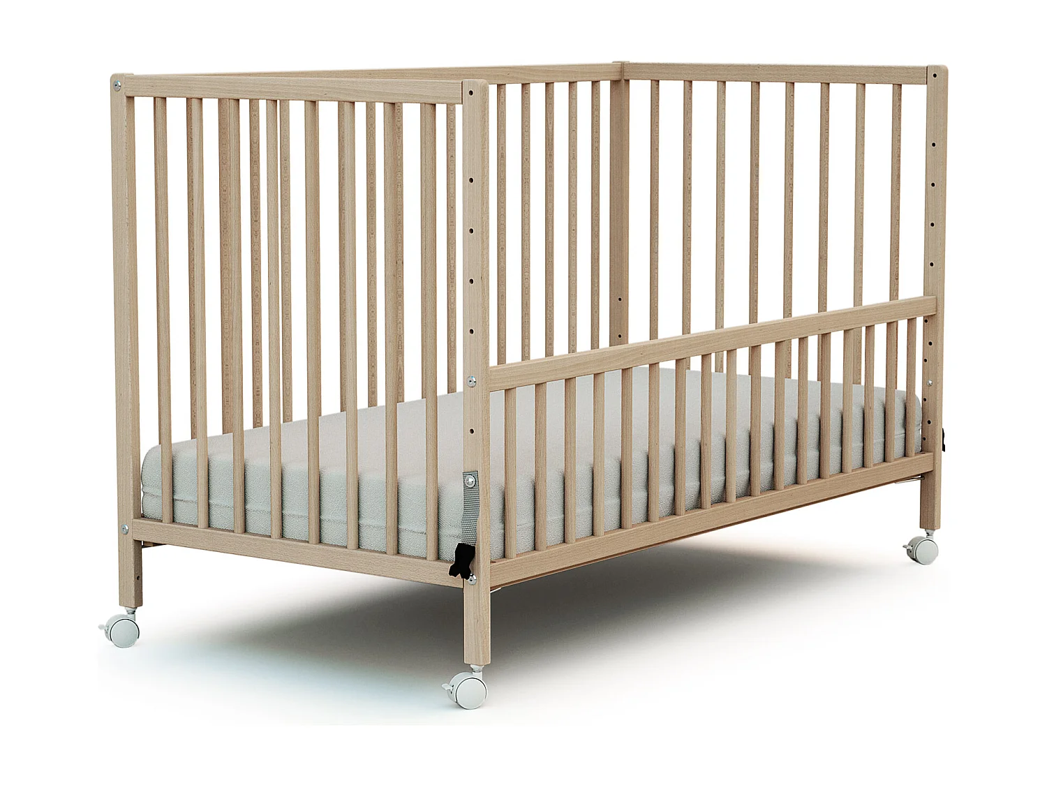 Co-Sleeping-Beistellbett Holz Buche Natur 60 x 120 LIO