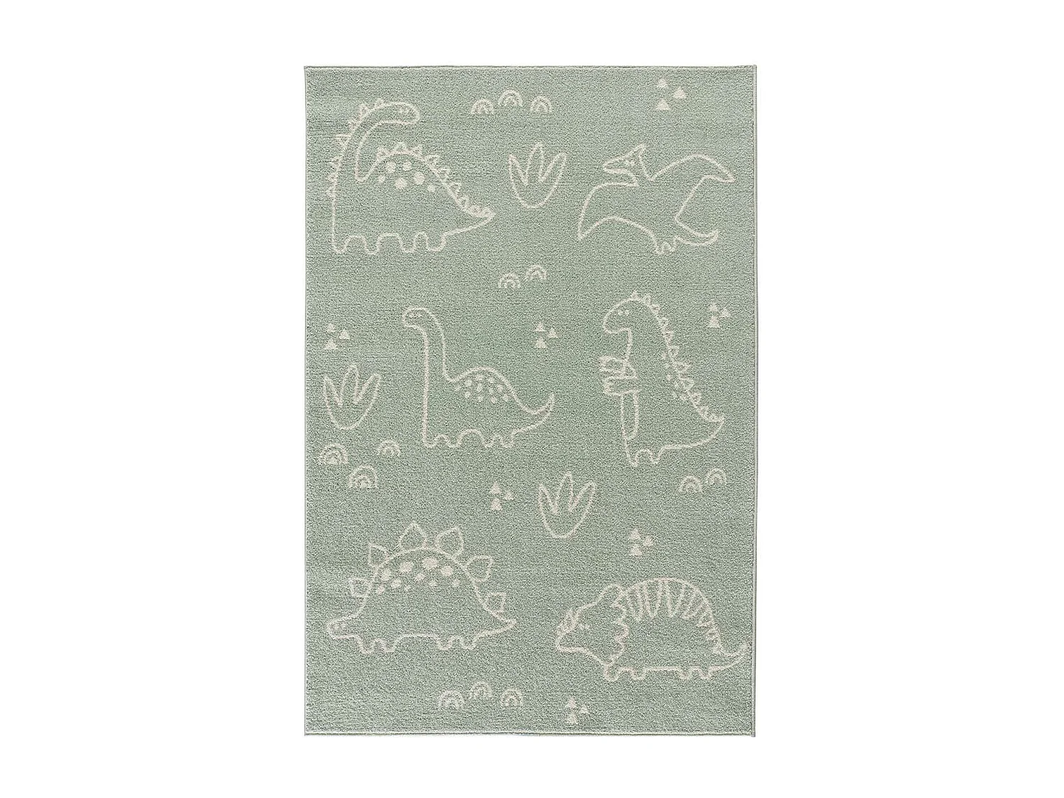 Tappeto interno - bambini dinosauri - verde - 120 x 170 cm - BEATS