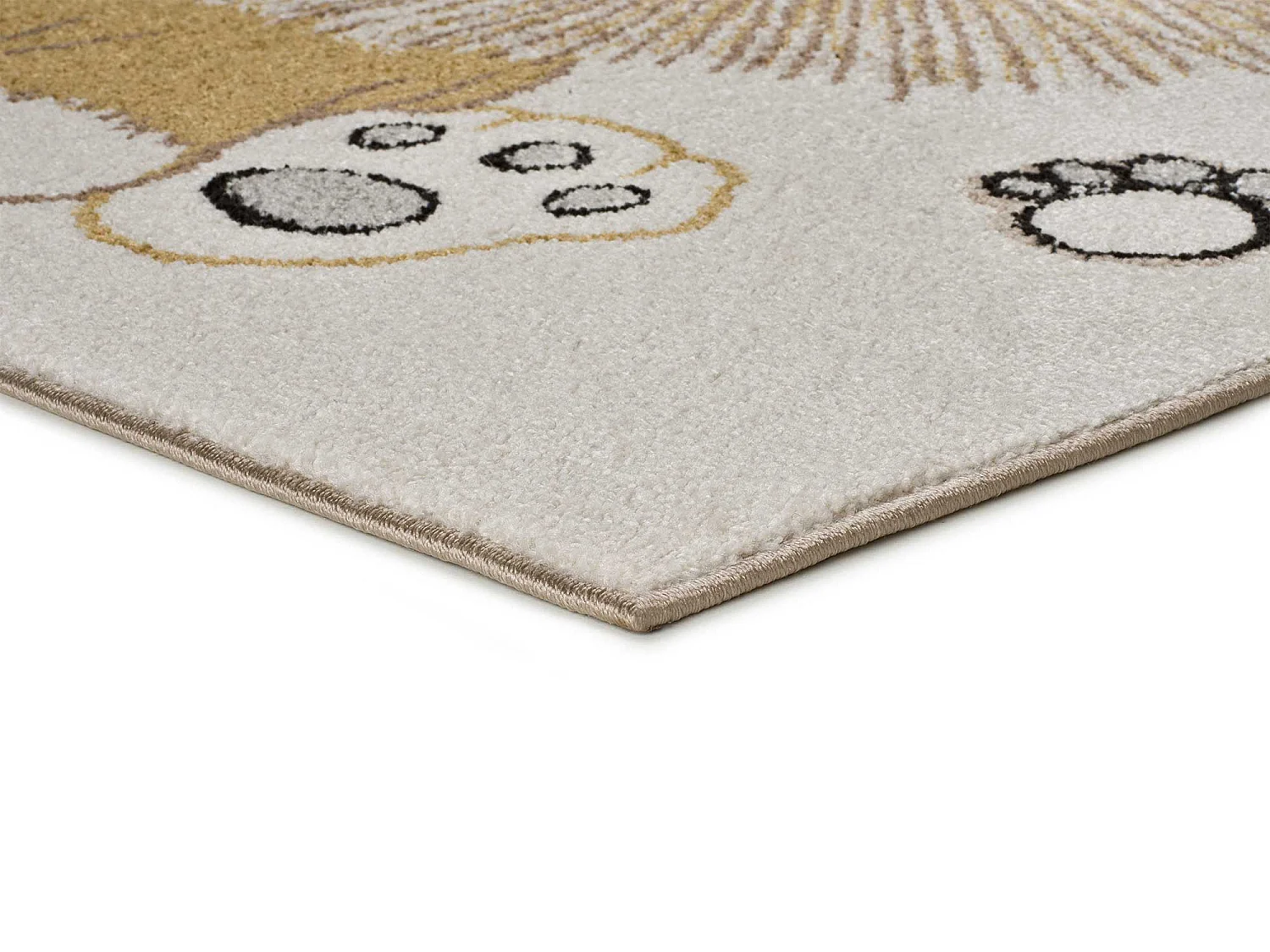 Tapis intérieur - enfant lion - blanc - 120 x 170 cm - BEATS