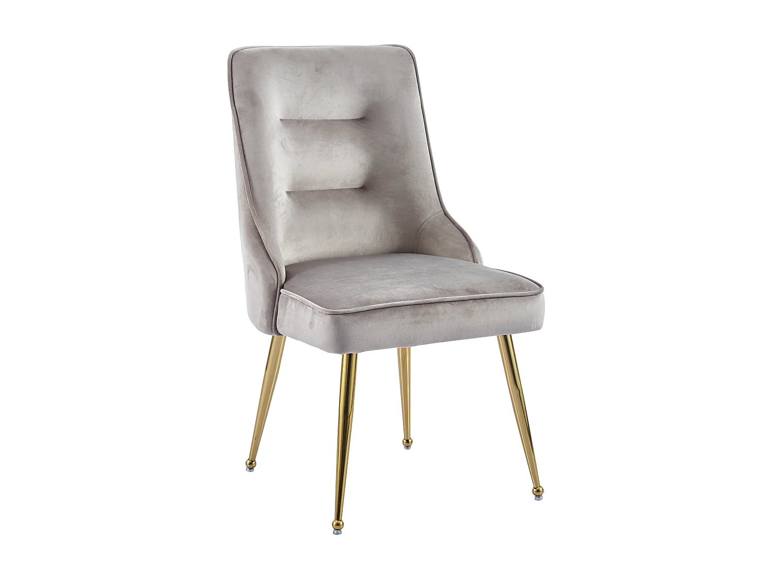 Lot de 2 chaises luxury ZIP en velours pieds Gold