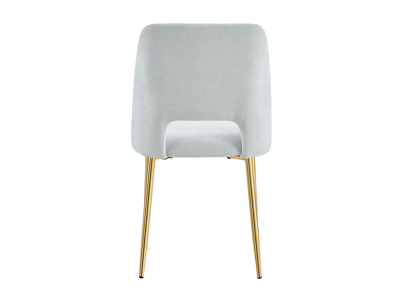 Lot de 4 chaises AVA Gold Tissu Serge Gris