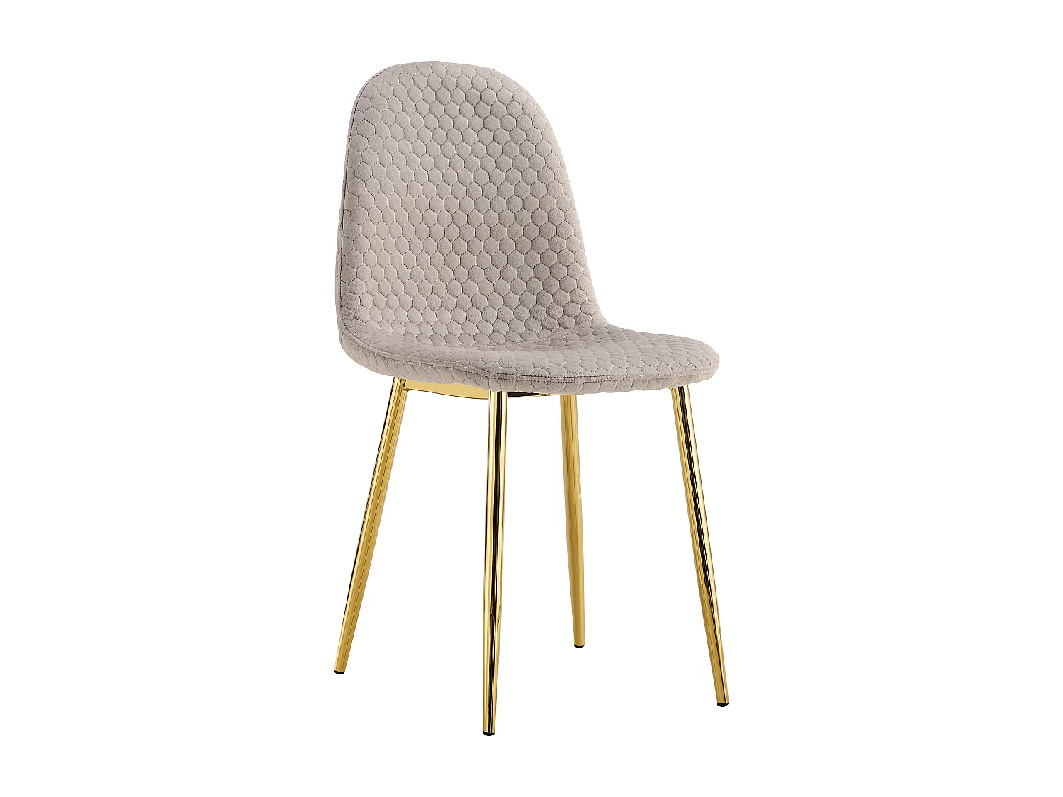 Lot de 4 chaises Scandinave ALVEOLE Gold