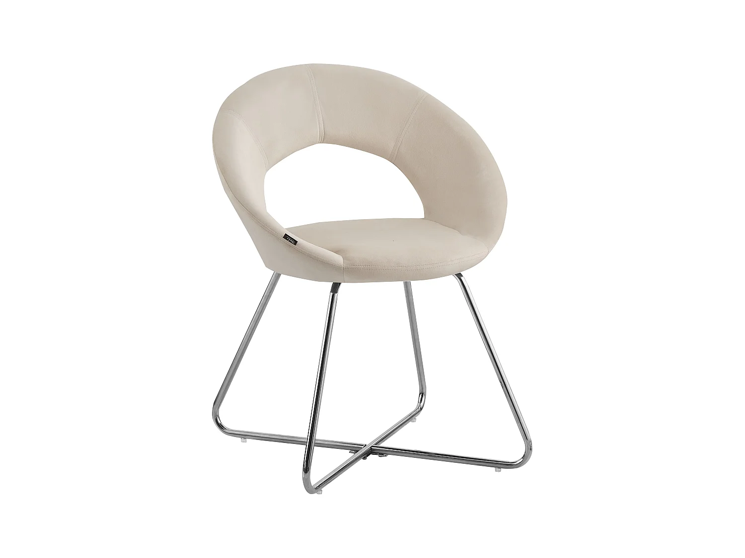 Lot de 4 Chaises BUBBLE Chrome velours