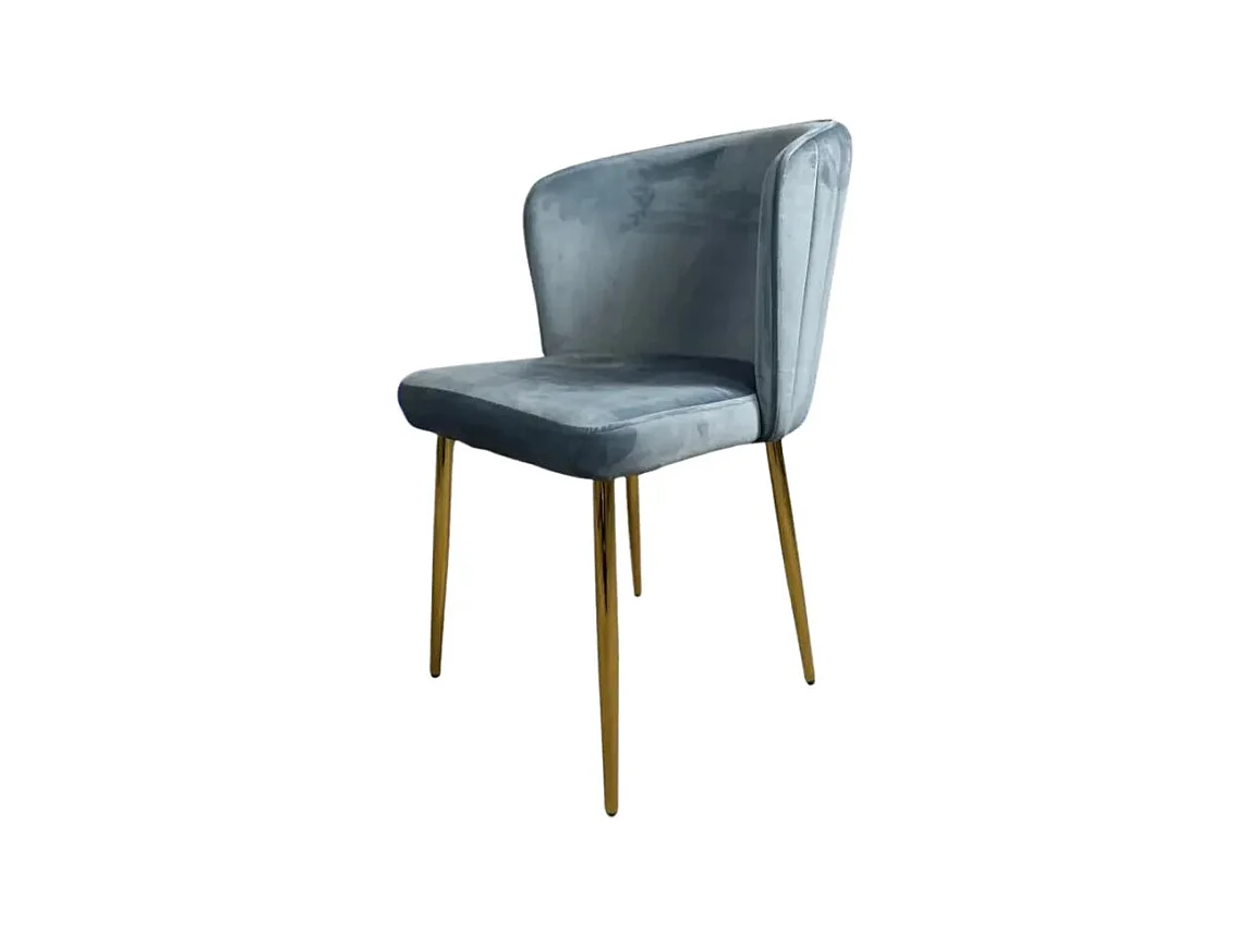 Lot de chaises moderne DIANA gold velours