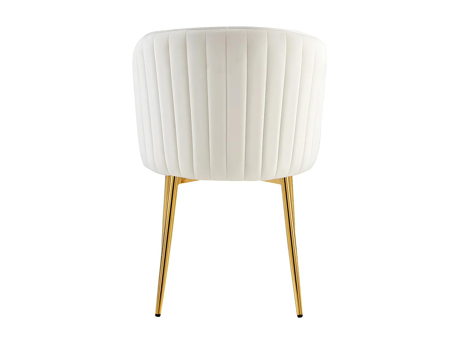 Lot de 4 chaises moderne DIANA gold velours moka