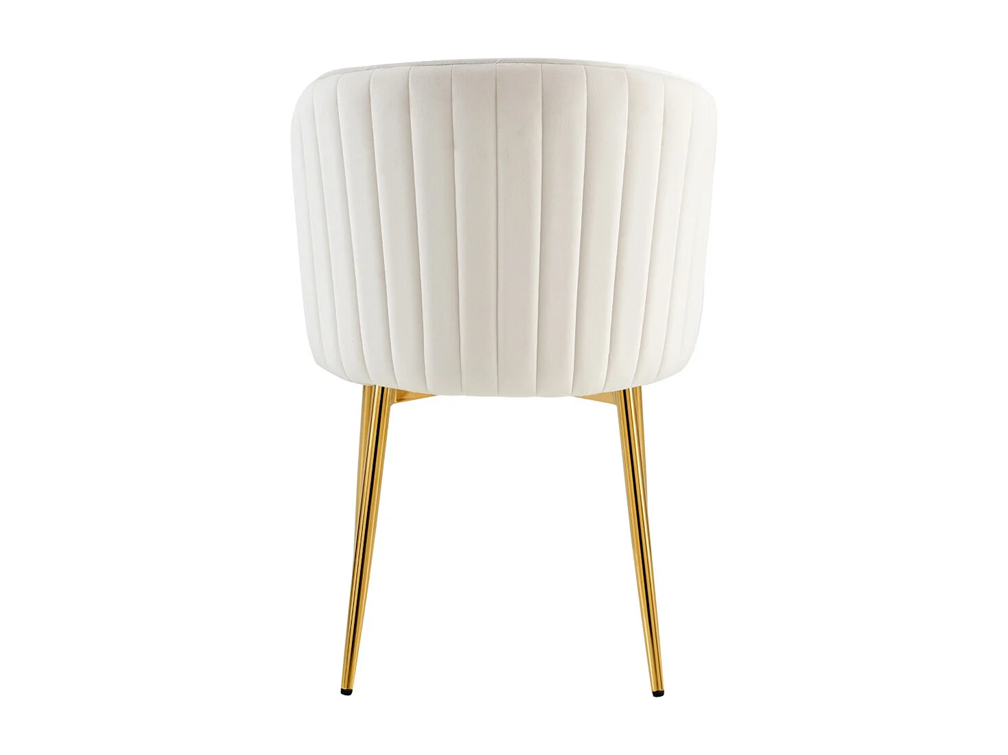 Lot de 4 chaises moderne DIANA gold velours moka