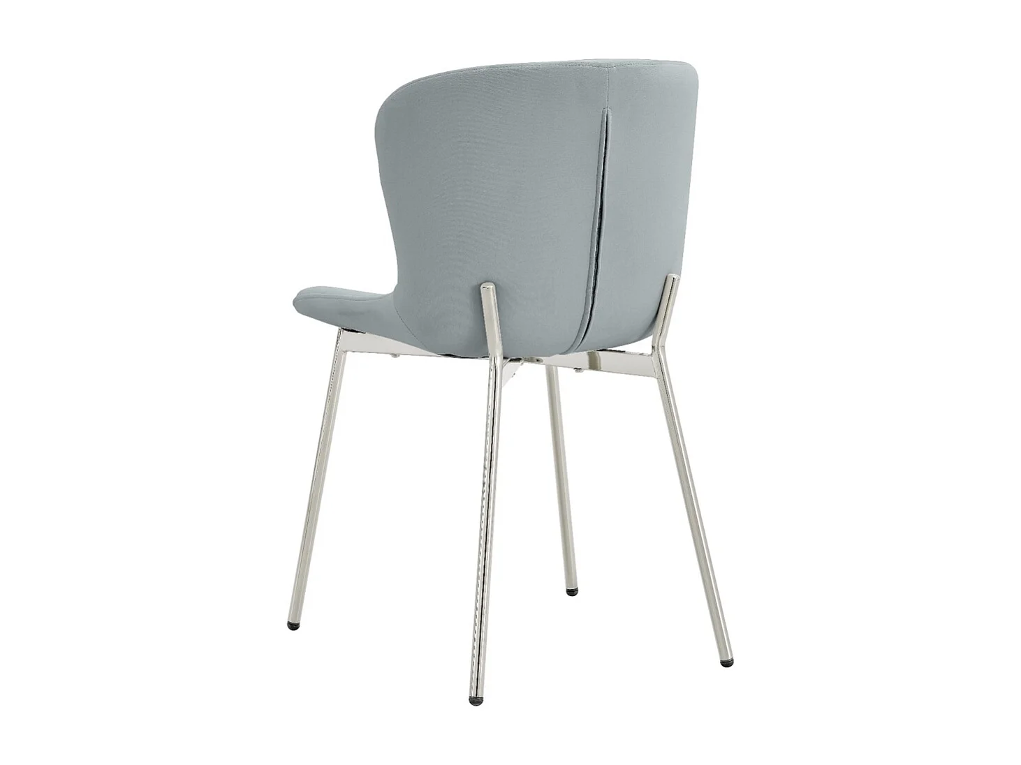 Lot de 4 chaises ELEN chrome velours