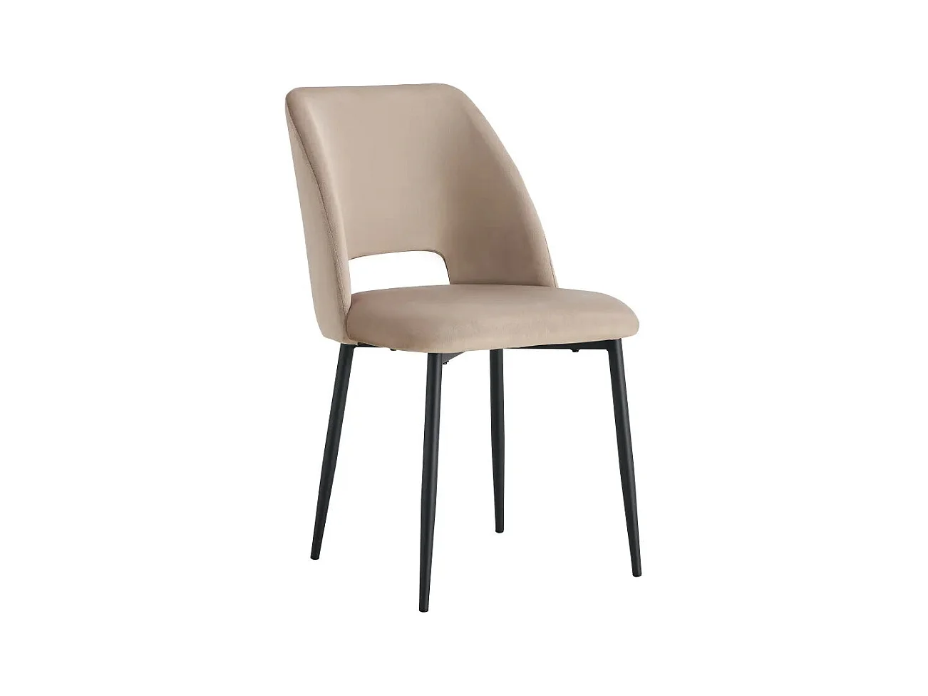 Lot de chaises AVA Métal noir Velours