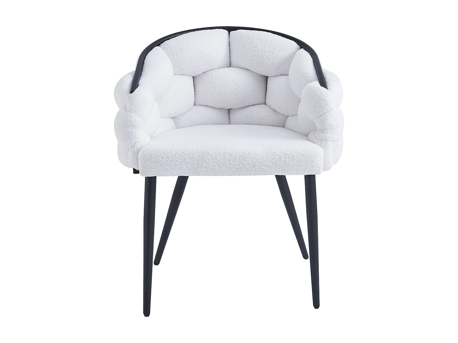 Lot de 2 chaises BALLON pieds métal noir