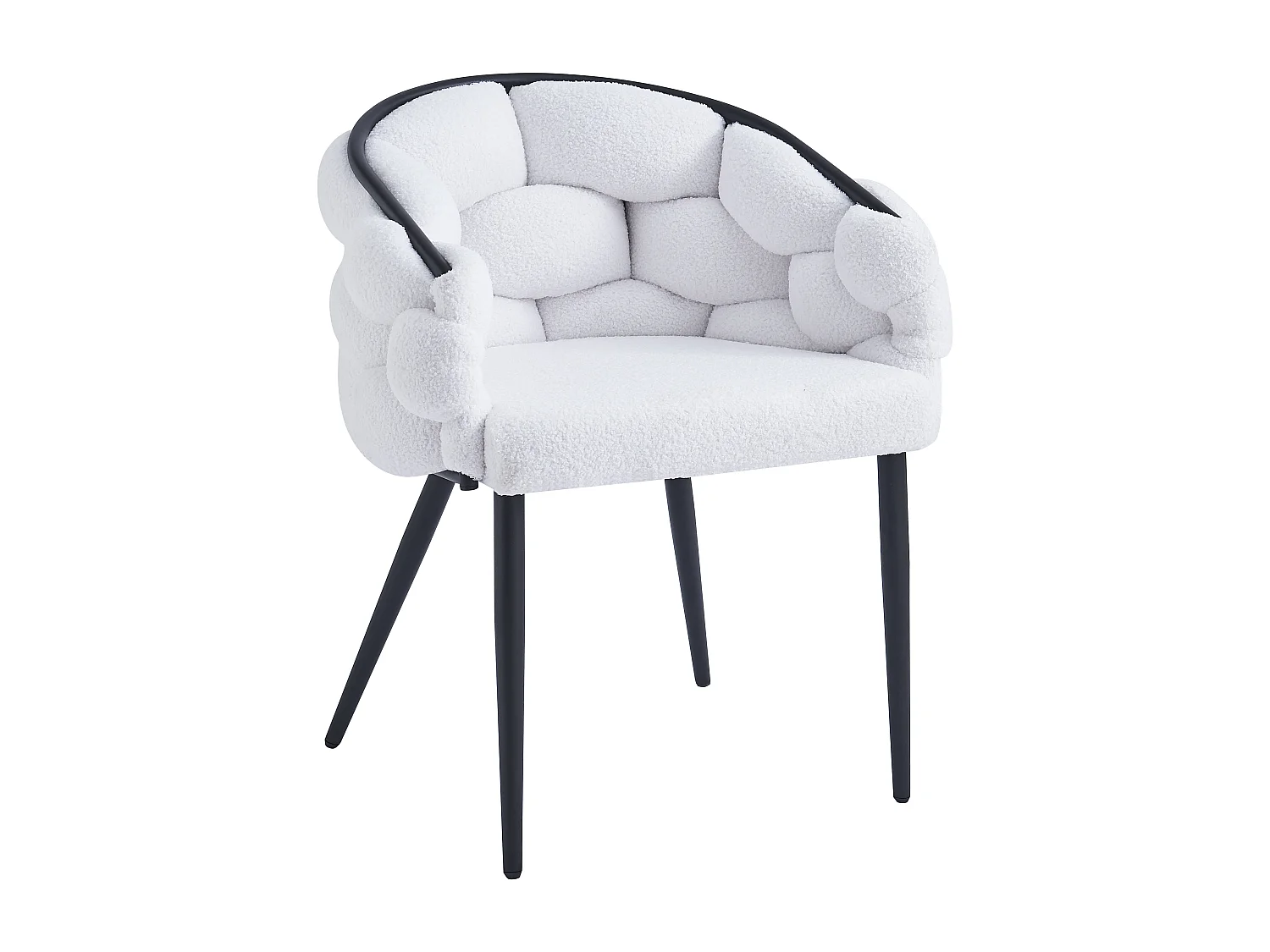 Lot de 2 chaises BALLON pieds métal noir