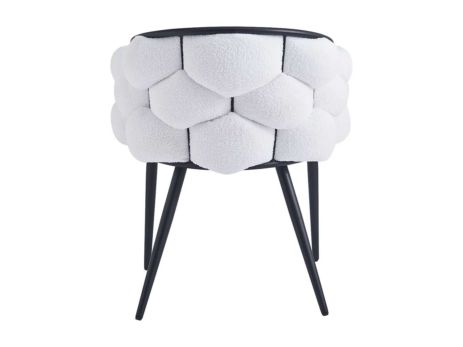 Lot de 2 chaises BALLON pieds métal noir