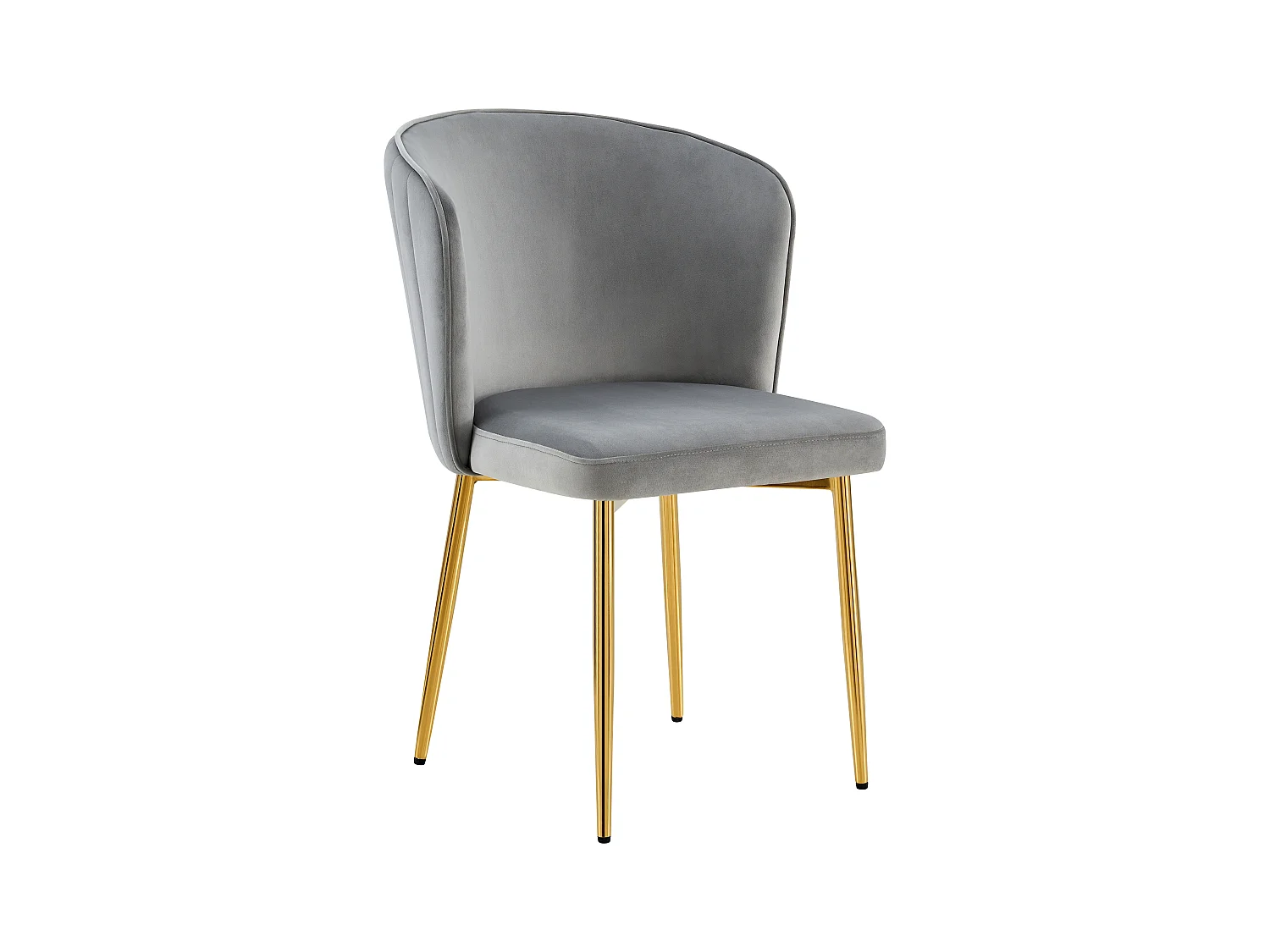 Lot de chaises moderne DIANA gold velours