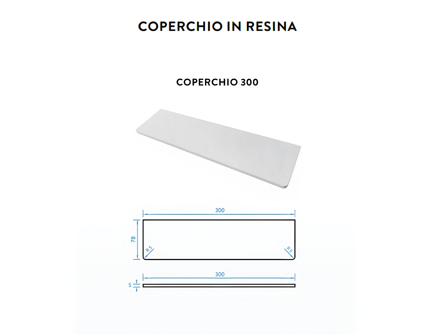 Piatto Doccia 75X120 cm Bianco Vulcano Line PLUS In Resina e Polvere Di Marmo Con Griglia Laterale IN MARMORESINA