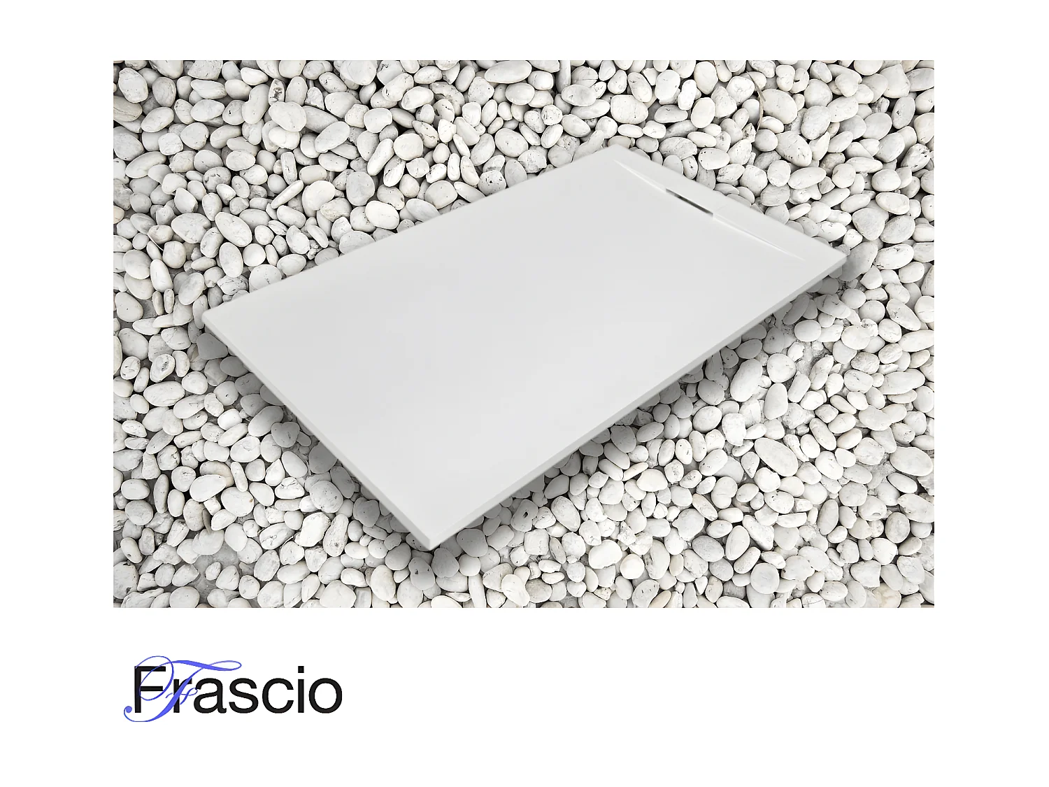 Piatto Doccia  135X85  cm Bianco Vulcano Line PLUS In Resina e Polvere Di Marmo Con Griglia Laterale IN MARMORESINA