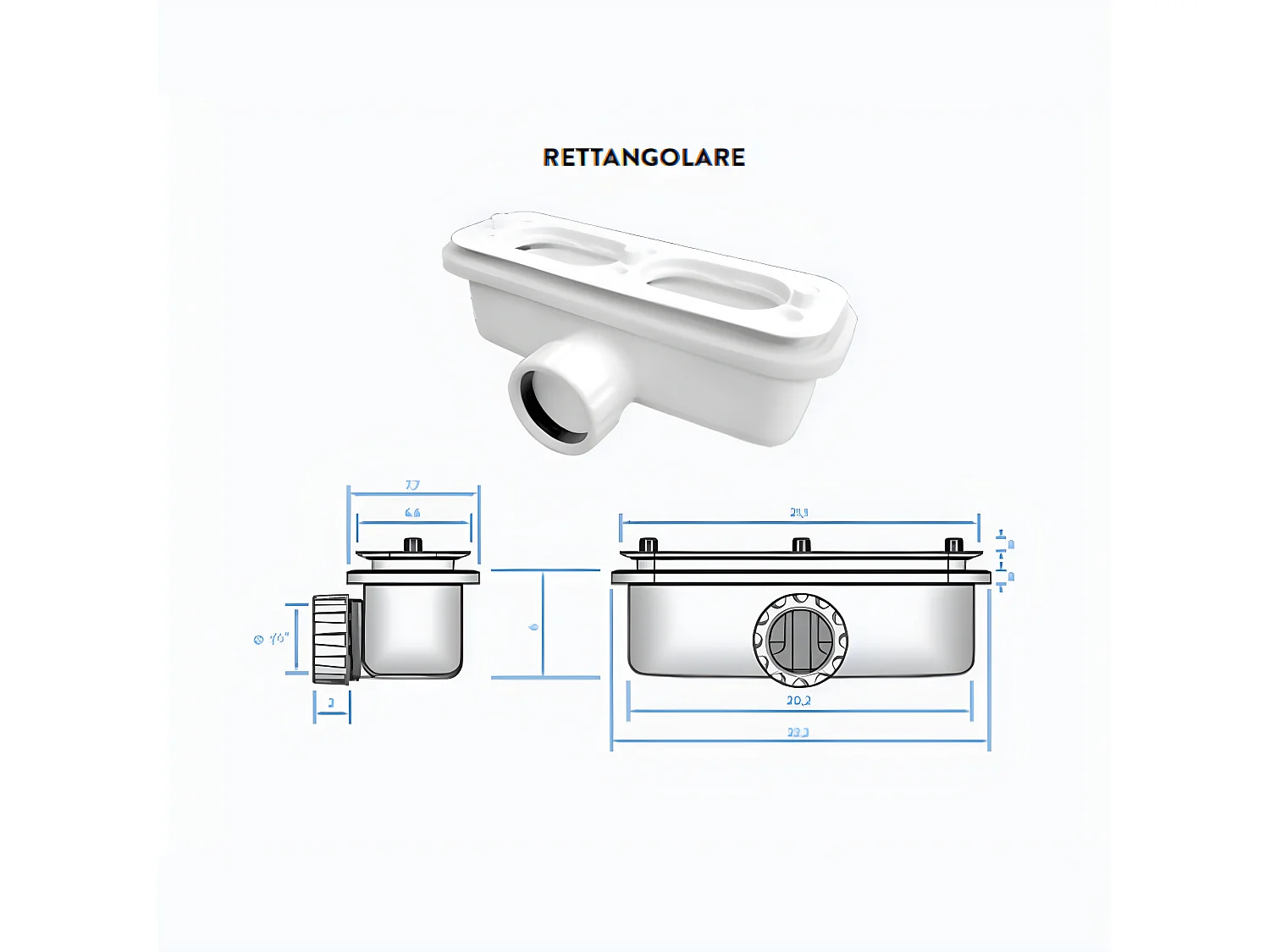 Piatto Doccia  135X85  cm Bianco Vulcano Line PLUS In Resina e Polvere Di Marmo Con Griglia Laterale IN MARMORESINA