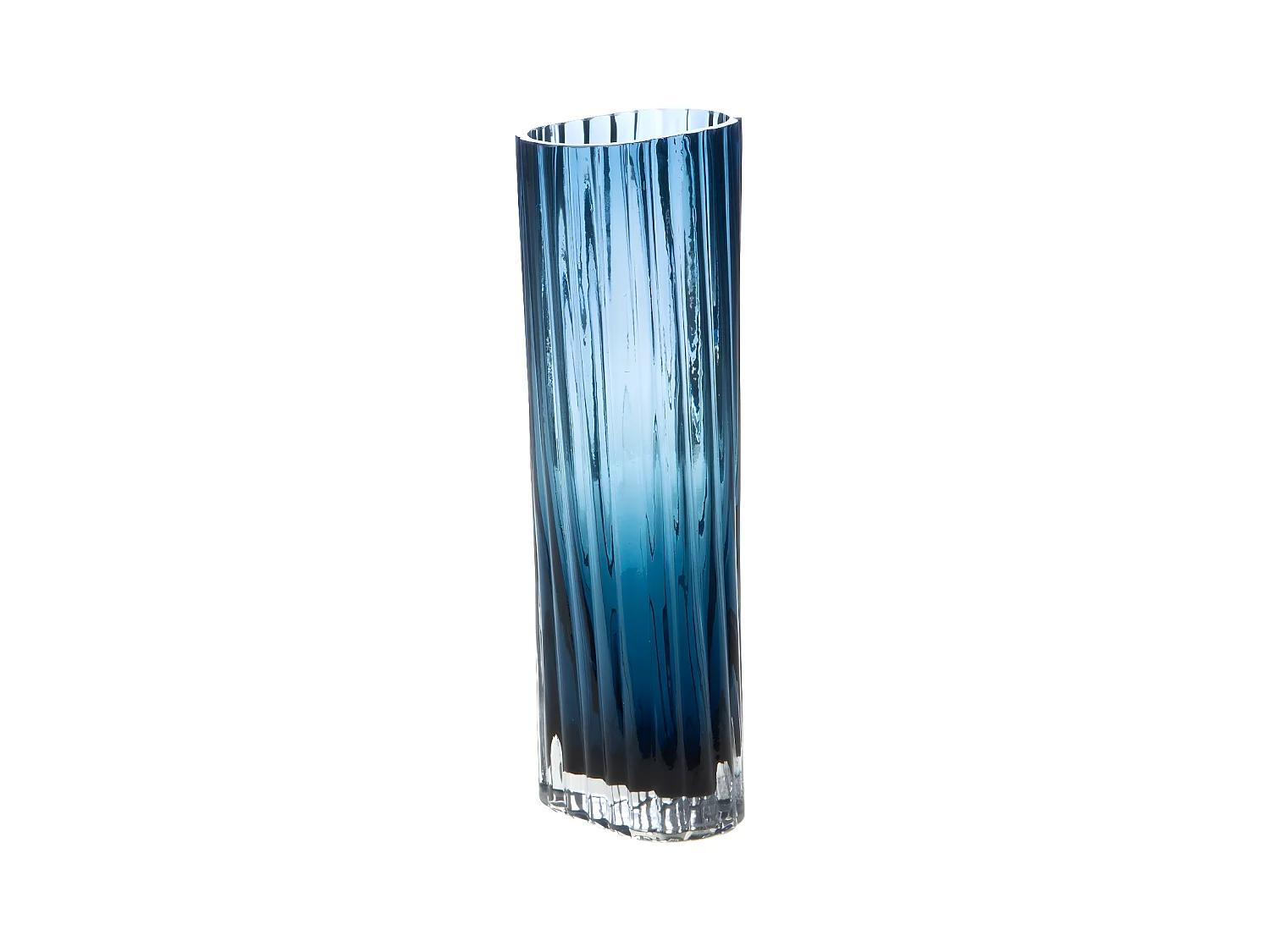 Vase Riga bleu 30 cm
