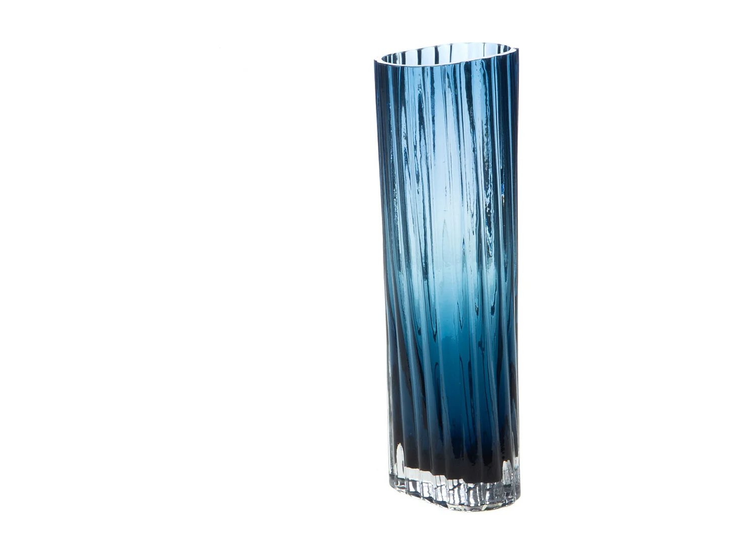 Vase Riga bleu 30 cm