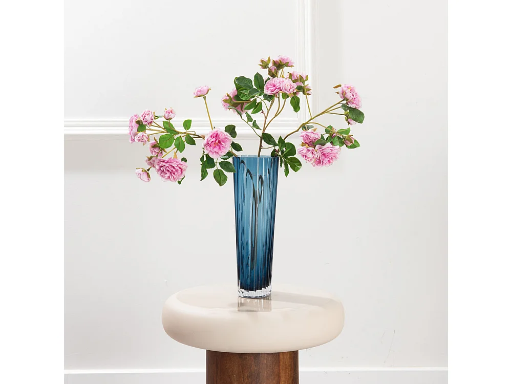 Vase Riga bleu 30 cm