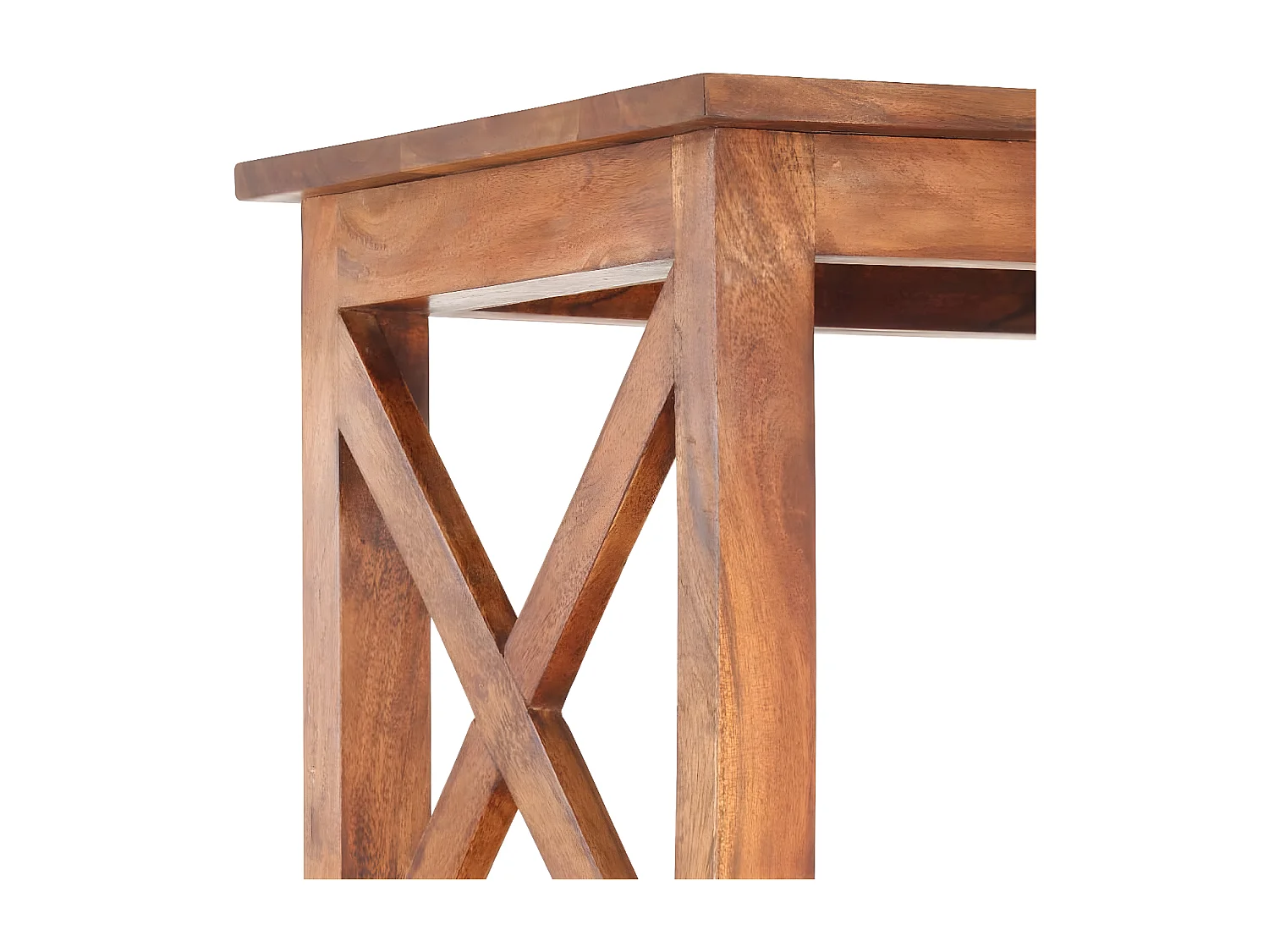 Bibliothèque 100x30x180cm Bois massif d'acacia et finition miel