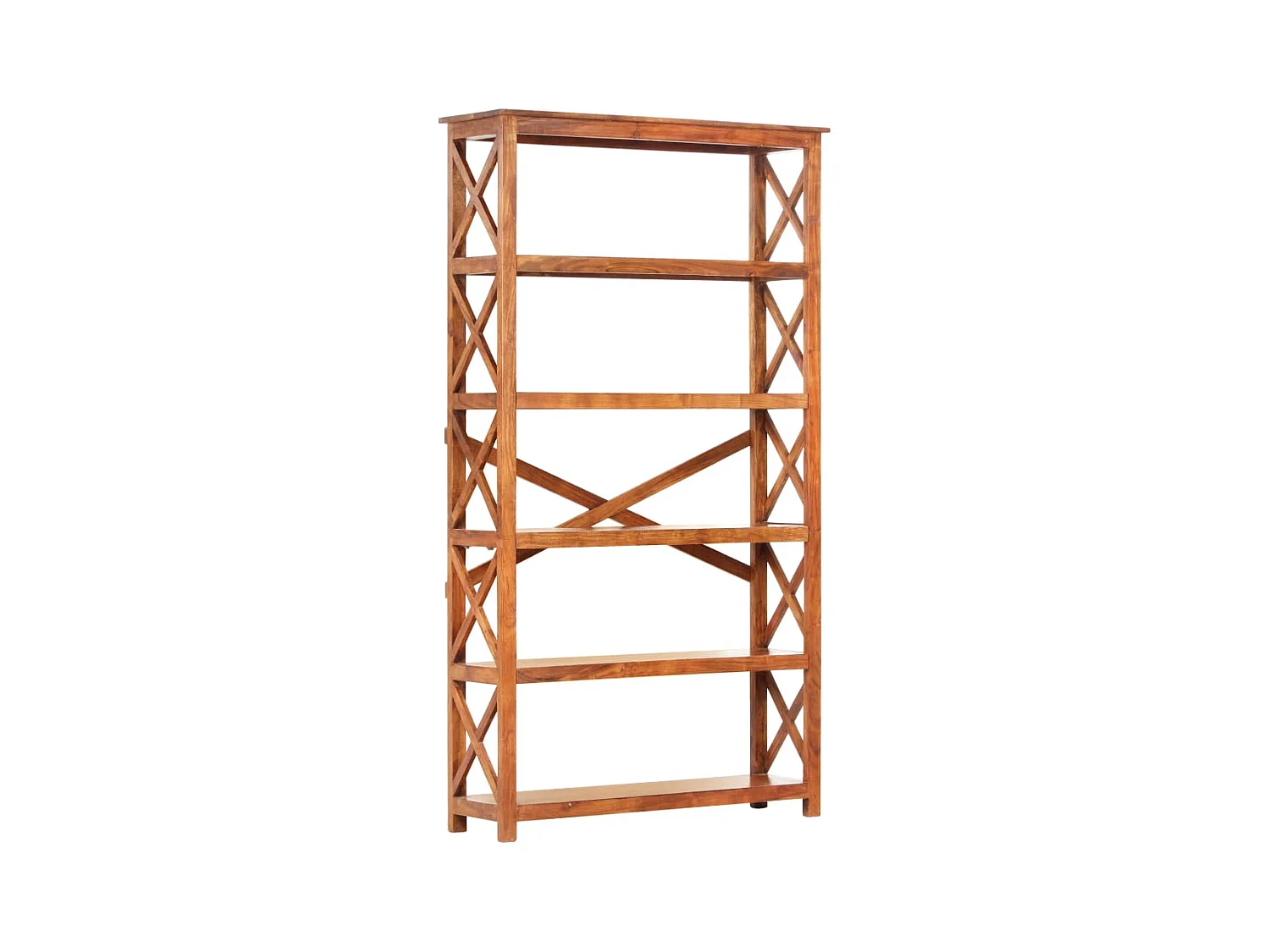Bibliothèque 100x30x180cm Bois massif d'acacia et finition miel
