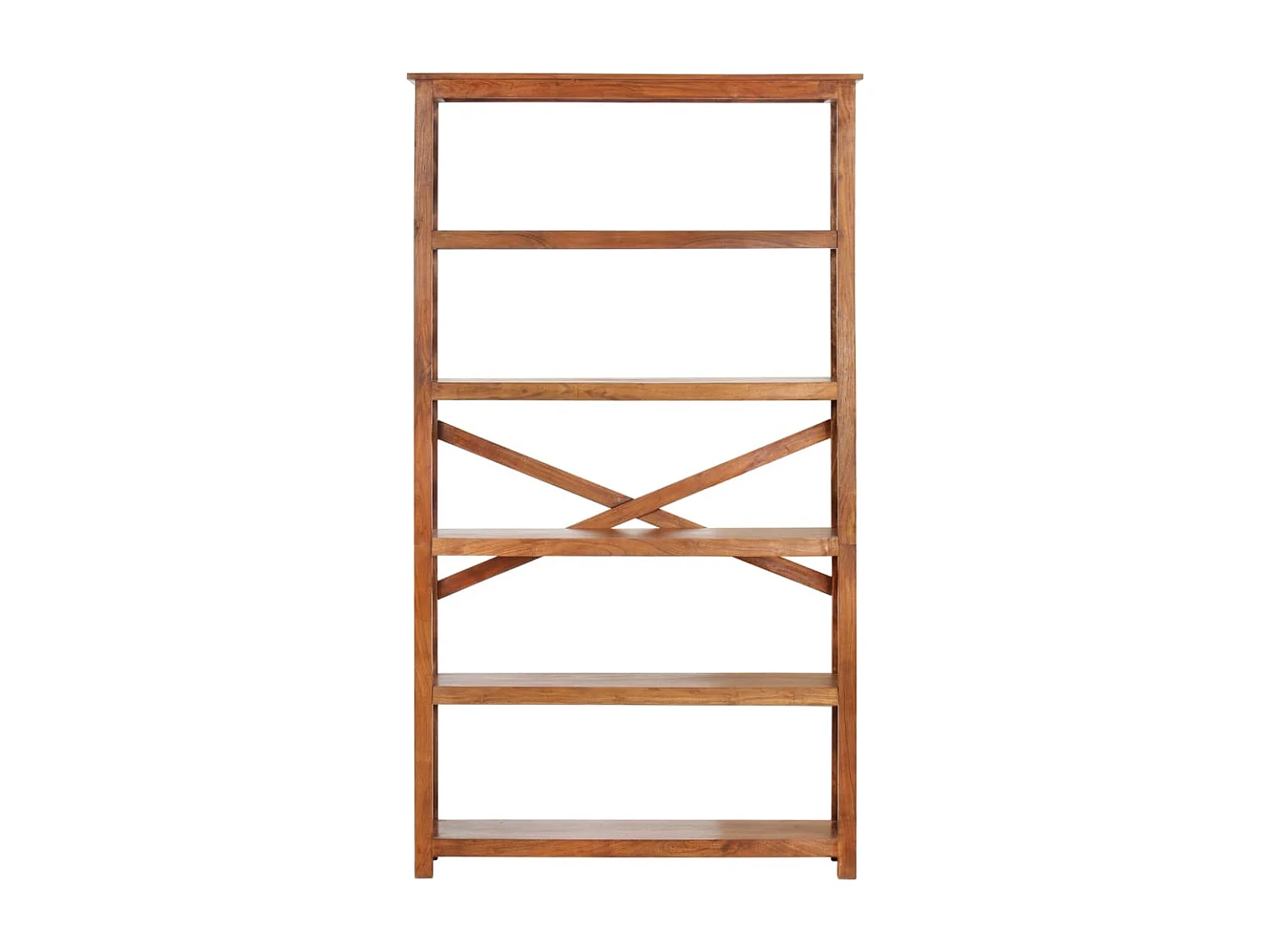 Bibliothèque 100x30x180cm Bois massif d'acacia et finition miel