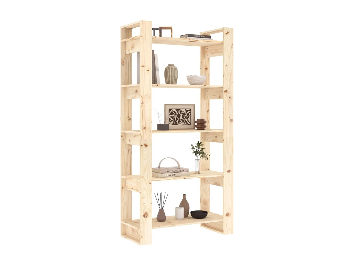 Bibliothèque/Séparateur de pièce 80x35x160 cm Bois massif