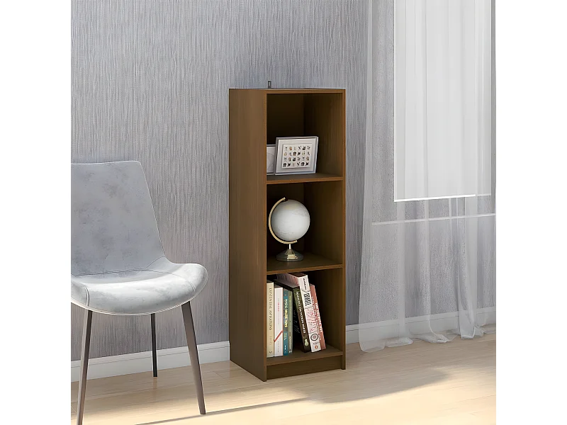 Bibliothèque/Séparateur de pièce Marron miel Bois de pin massif