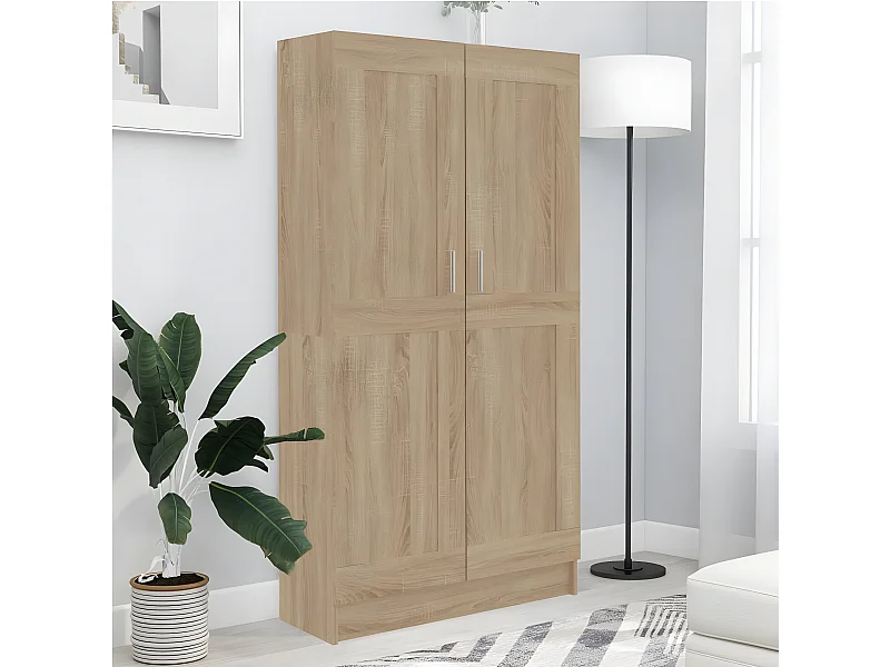 Estante 82,5x30,5x150 cm contraplacado carvalho sonoma