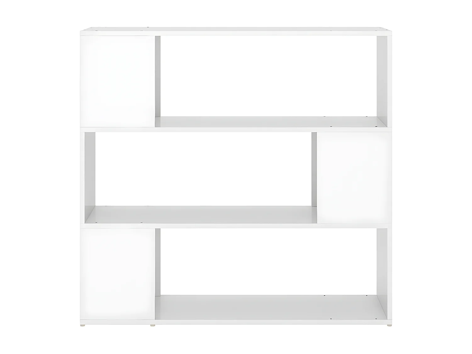 Bibliothèque/Séparateur de pièce Blanc brillant 100x24x94 cm